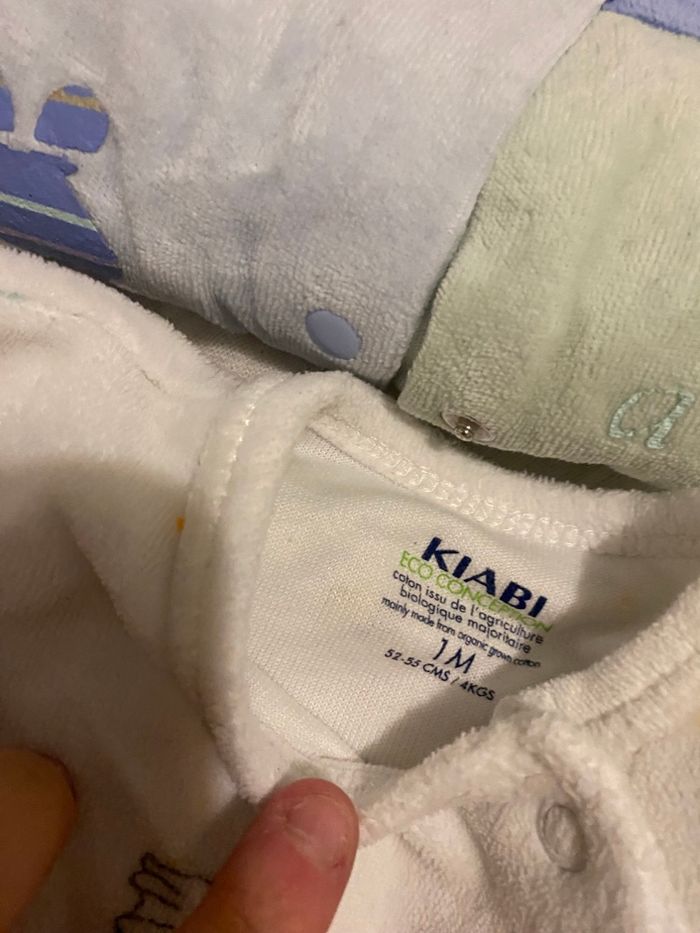 Lot pyjama hiver 0-1mois - photo numéro 2