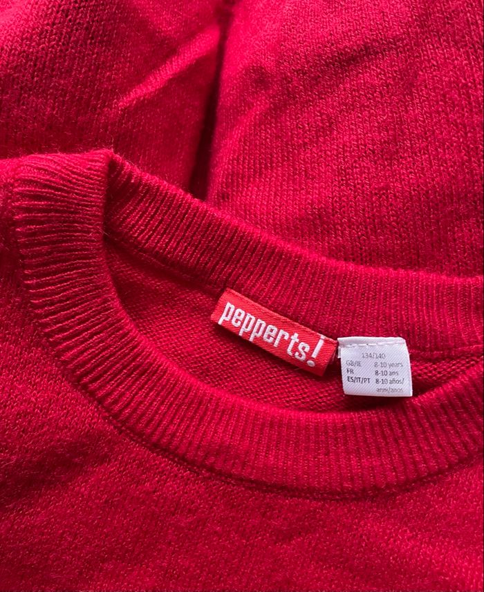 Pull Pepperts! Rouge à Motifs Garçon Taille 8/10 ans Pepperts! - photo numéro 6