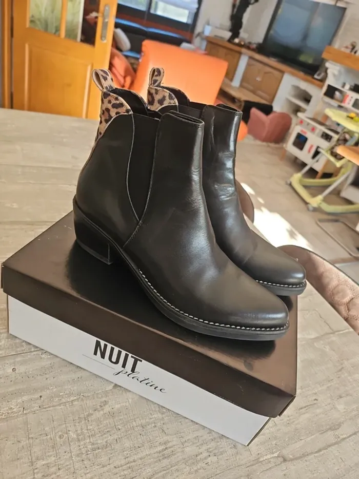 Bottines Hélène Rouge