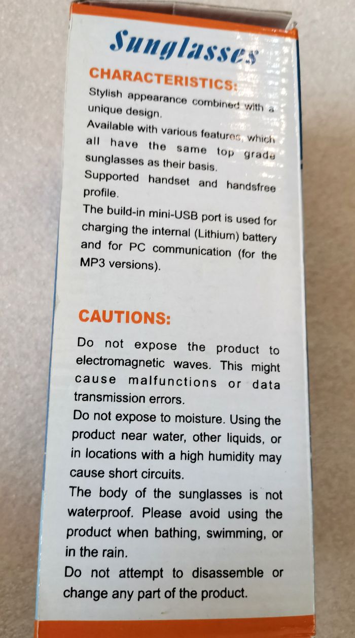 Lunettes de Soleil MP3 - photo numéro 9