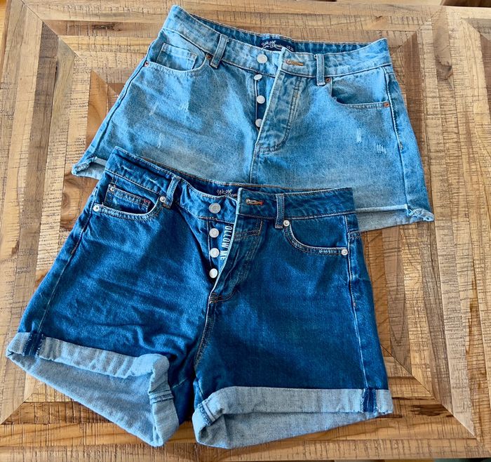 Lot 2 shorts en jean