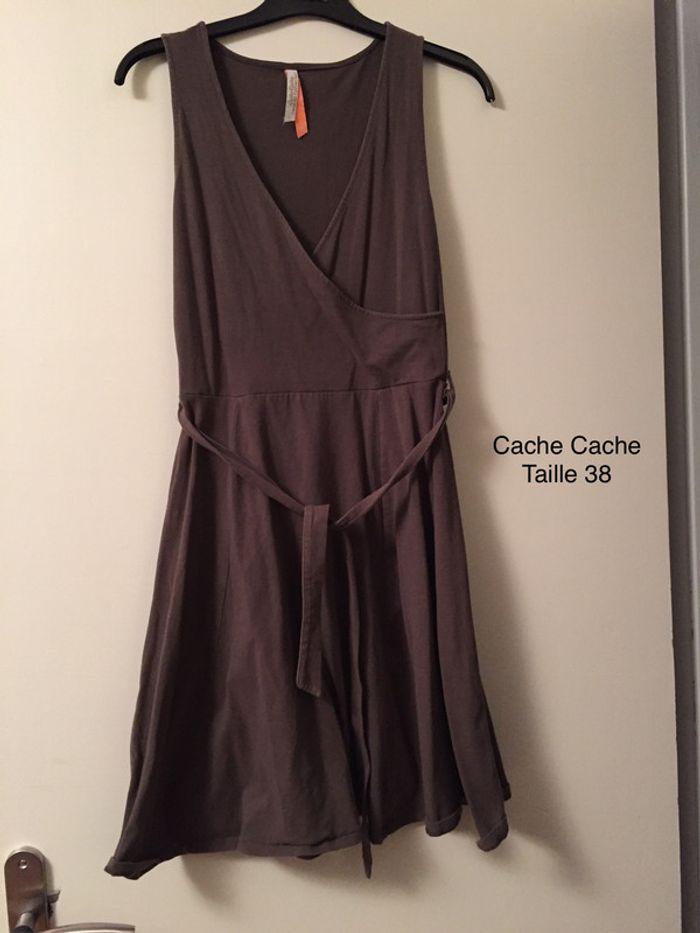 Robe kaki effet cache cœur, Cache Cache Taille 38
