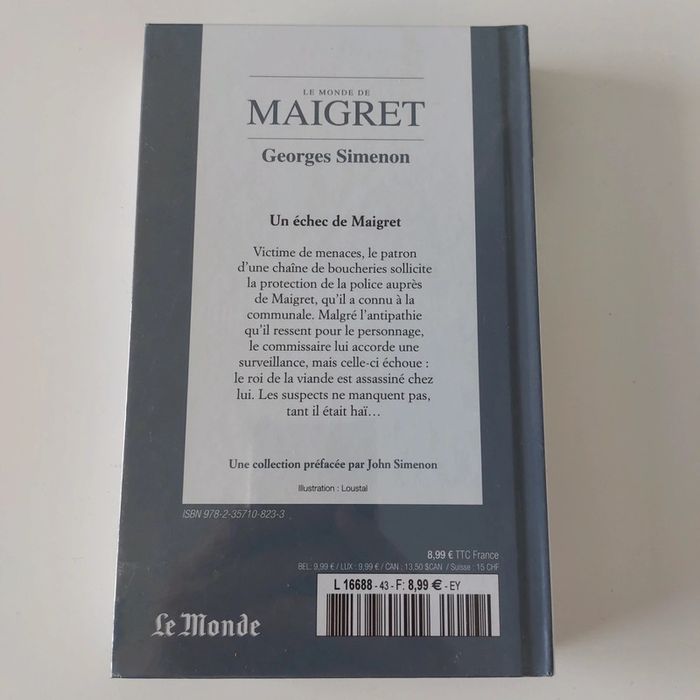 Livre - Un échec de Maigret - photo numéro 2