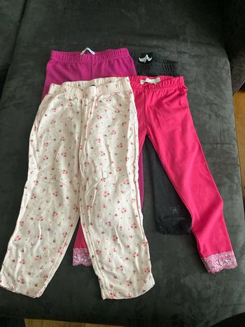 Lot leggings fille 3 ans