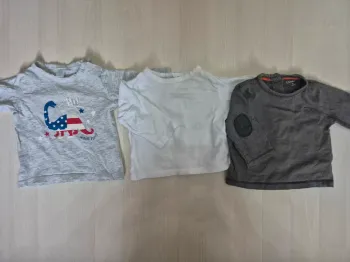 Lot t-shirt manches longues 3 mois