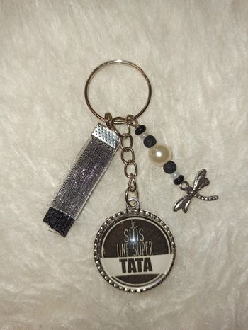 Porte clé Tata " Super tata "