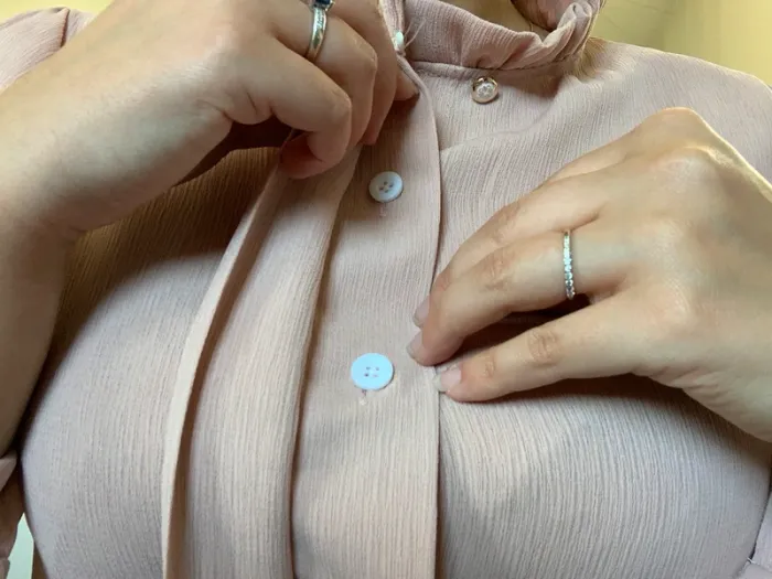 Chemise vintage vieux rose - photo numéro 5