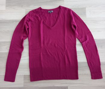 Pull femme avec col en V Mauve Clara Vitti taille M