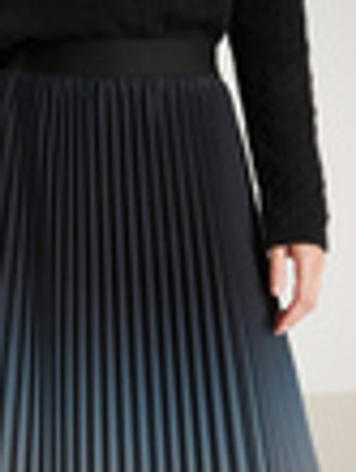 Jupe plissée soleil - entièrement élastiquée - taille 48 - Daxon - couleur noir - photo numéro 2