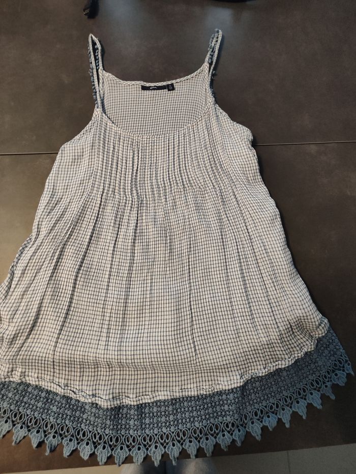 Débardeur Kiabi bleu et blanc – Taille 42 – Bon état - photo numéro 2