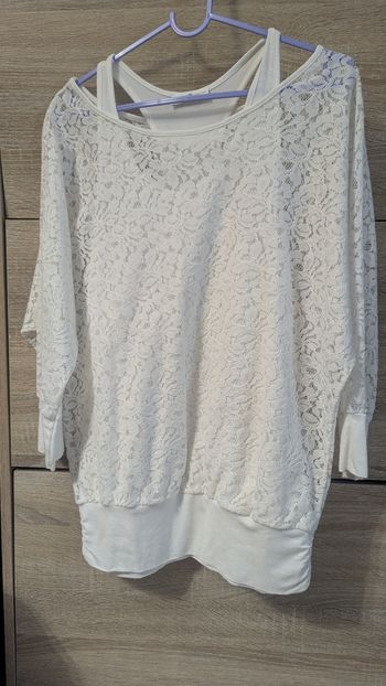 T shirt dentelle