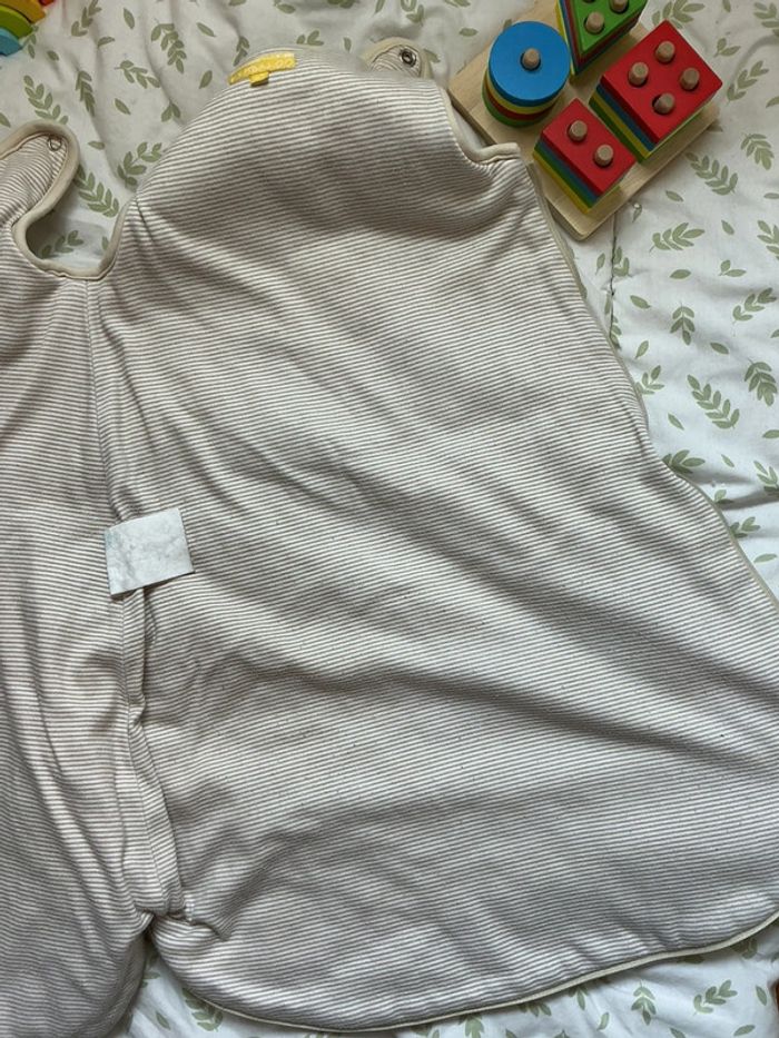 Gigoteuse hiver en velours beige kimbaloo taille 0/6 mois - photo numéro 6