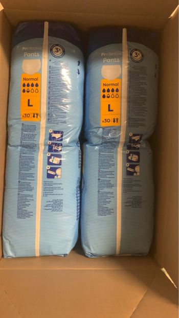 Lot de 2 paquets TENA ProTecton Pants Normal L – 30 unités chacun – NEUF