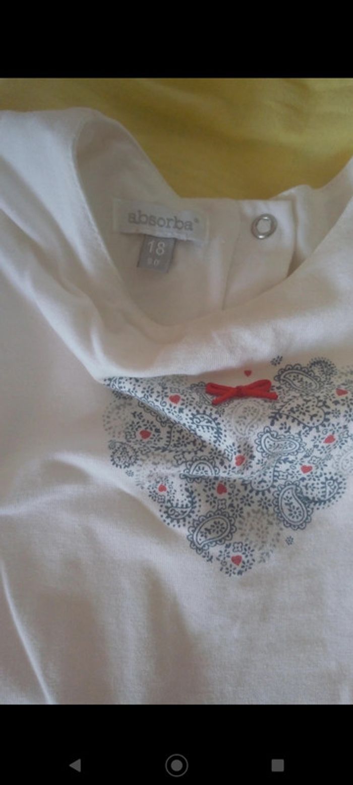 Robe 2 en 1 a carreaux rouge absorba - photo numéro 3