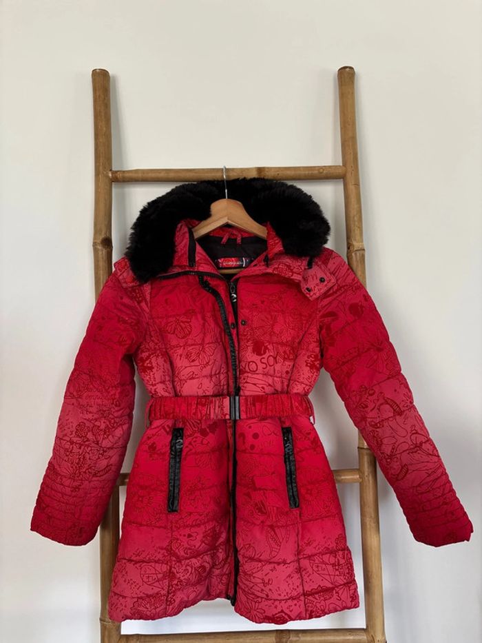 Manteau rouge Desigual taille 9/10 ans