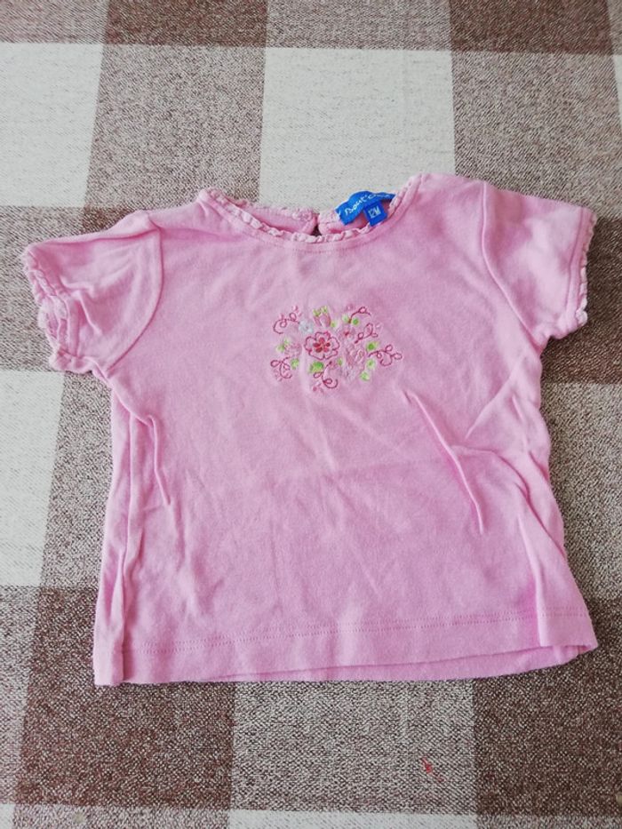 Tee shirt 12 mois rose