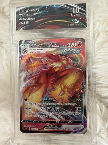 Blaziken VMAX 020/184 VMAX Climax  2021 JP 9.5 CA 