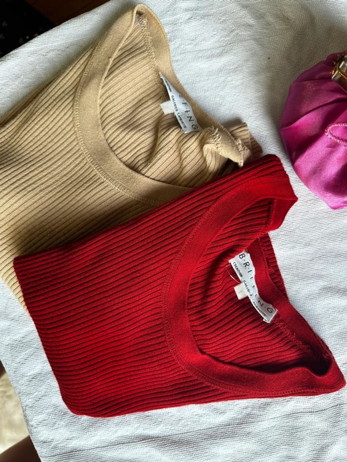 🤍 Lot de 2 petits hauts Briefing (Galeries Lafayette) 🌺