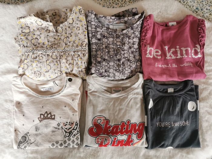 Lot de 6 hauts manches longues