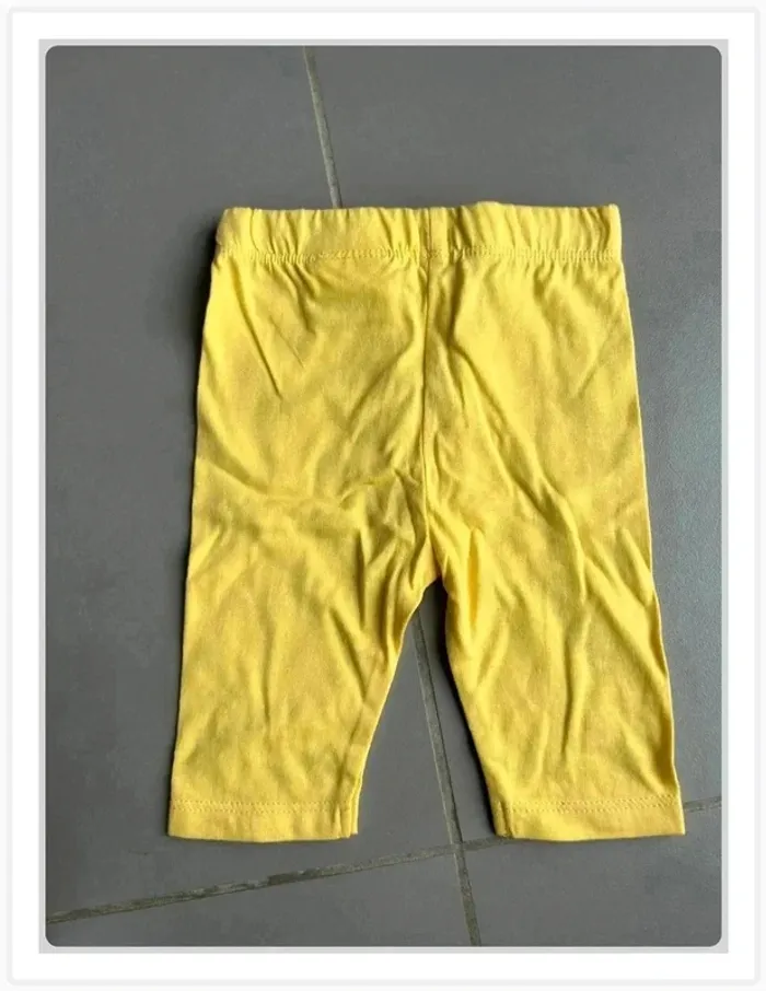 Legging jaune neuf 6 mois - photo numéro 3