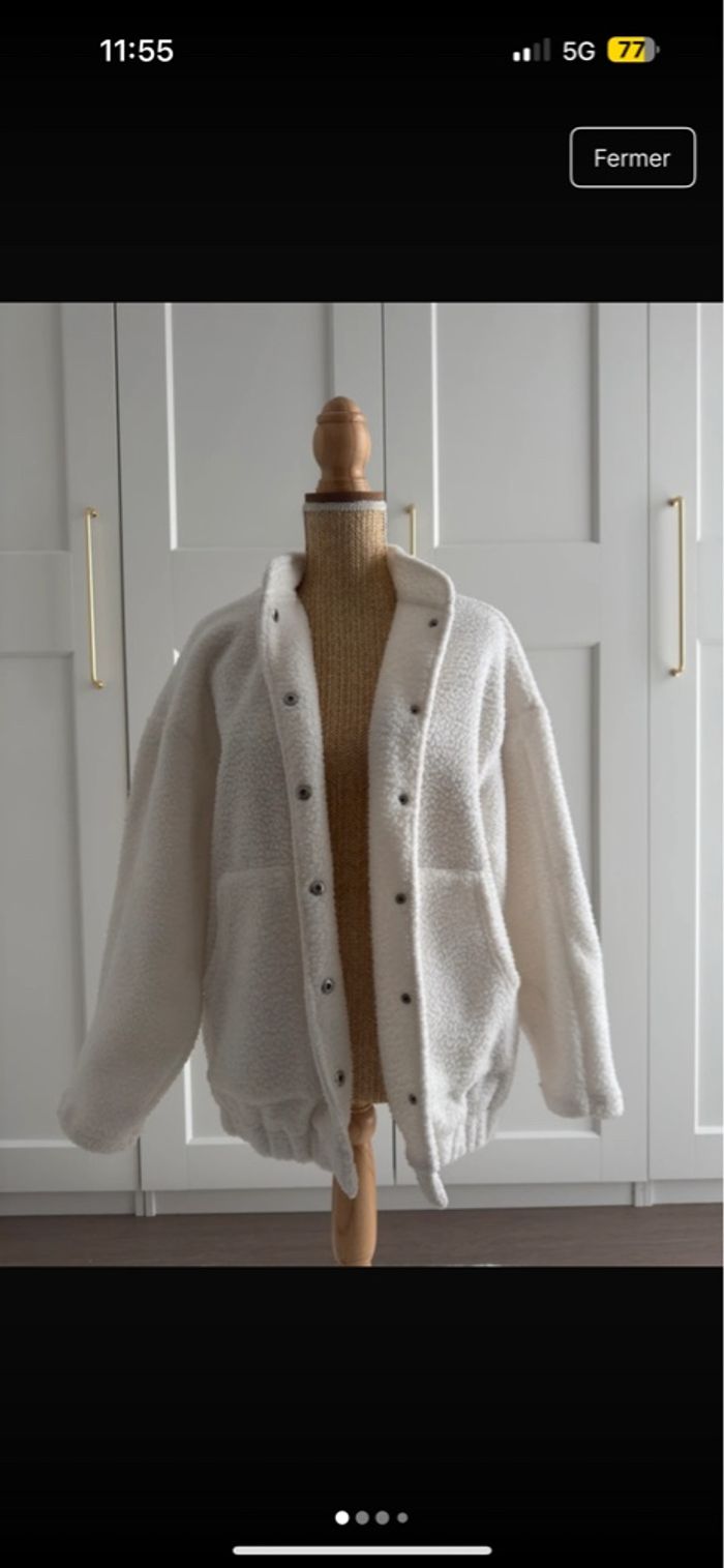 Veste polaire blanc