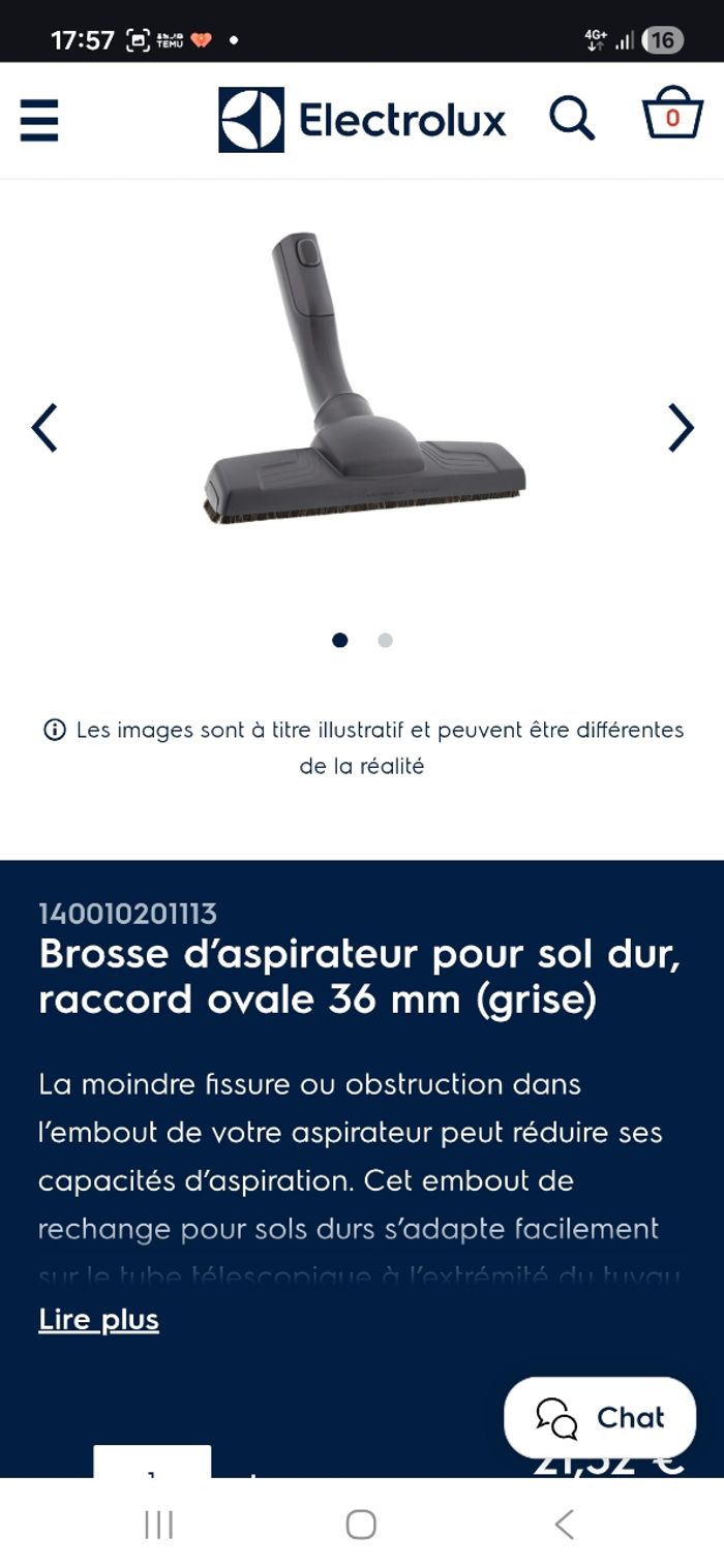 Brosse Electrolux pour sol dur - photo numéro 3