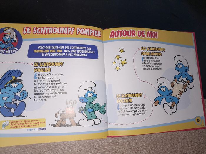 livre Altaya à la découverte des métiers ! Le schtroumpf pompier - photo numéro 2