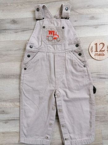 Salopette année 1986 12 mois