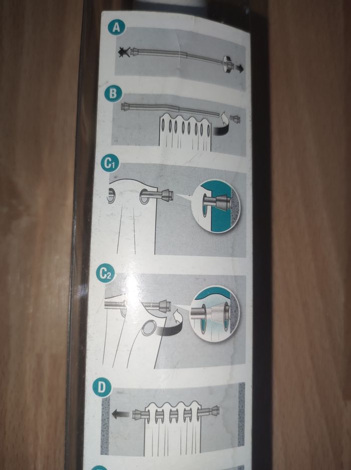 Barre à rideau easy fix system Inspire neuve - photo numéro 9