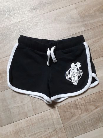 Short fille noir et blanc 2 ans neuf