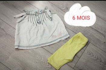 Ensemble fille taille 6 mois