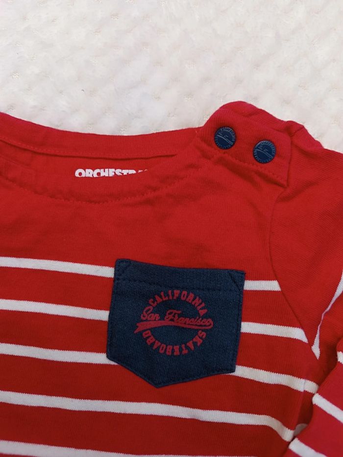 🔸 T-shirt manches longues Orchestra – 9 mois 🔸 - photo numéro 3