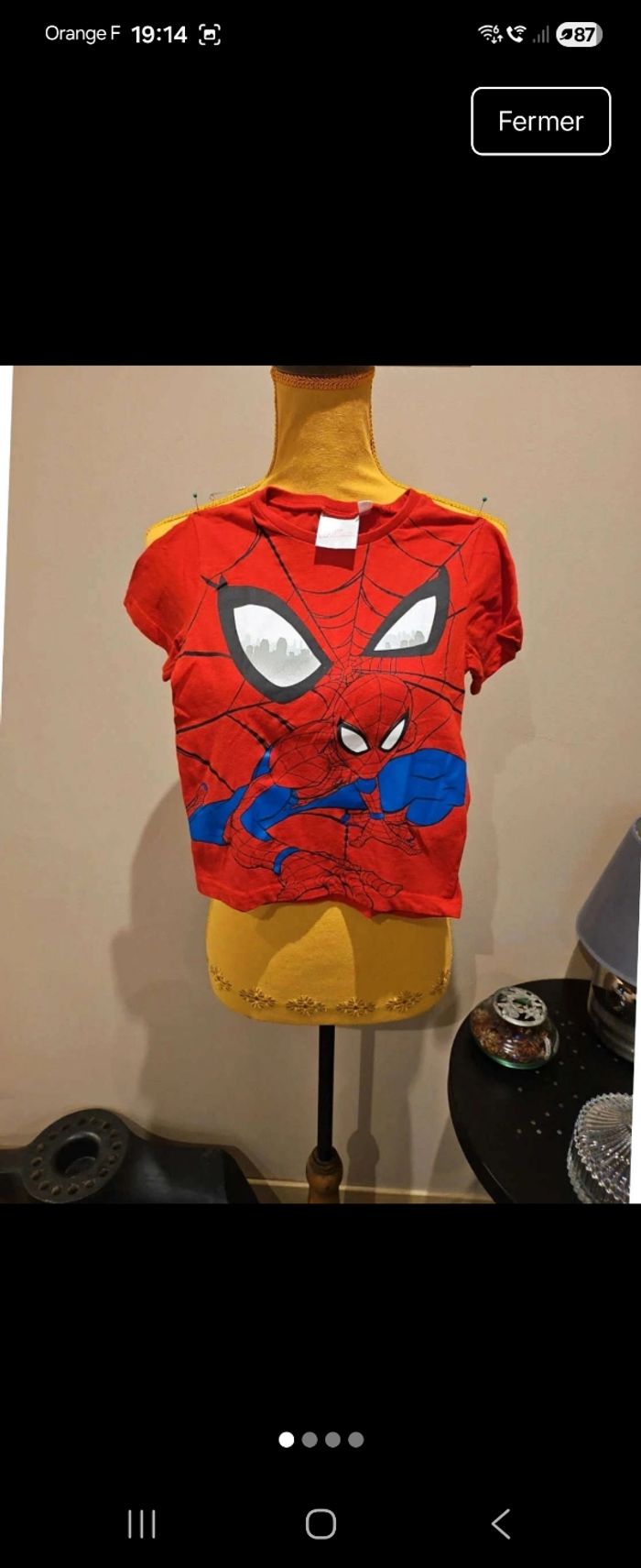 T shirt spiderman