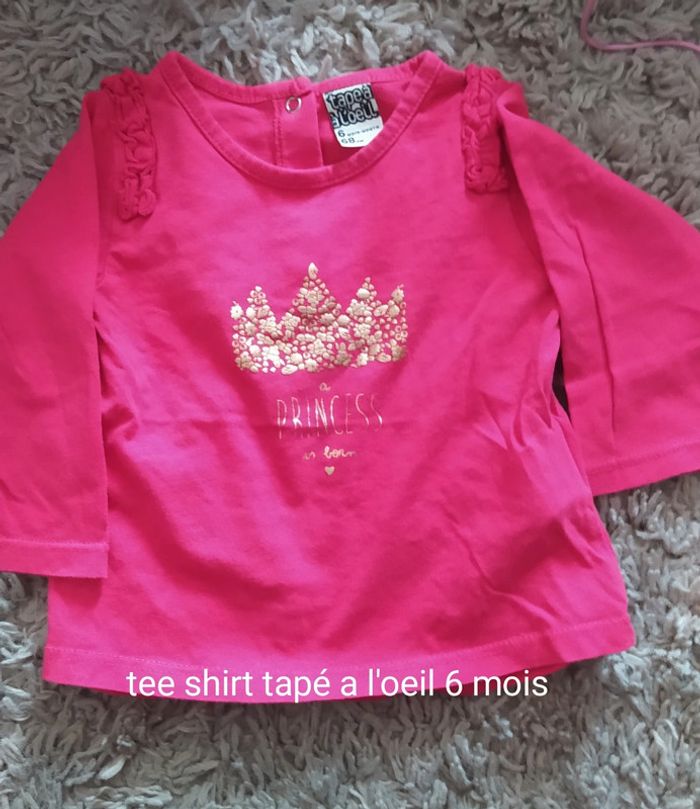 Tee shirt tape a l'oeil 6 mois