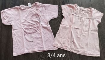 Lot tee-shirt fille 3/4 ans