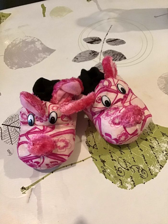 Chaussons fille rose et blanc taille 25-25 - photo numéro 2