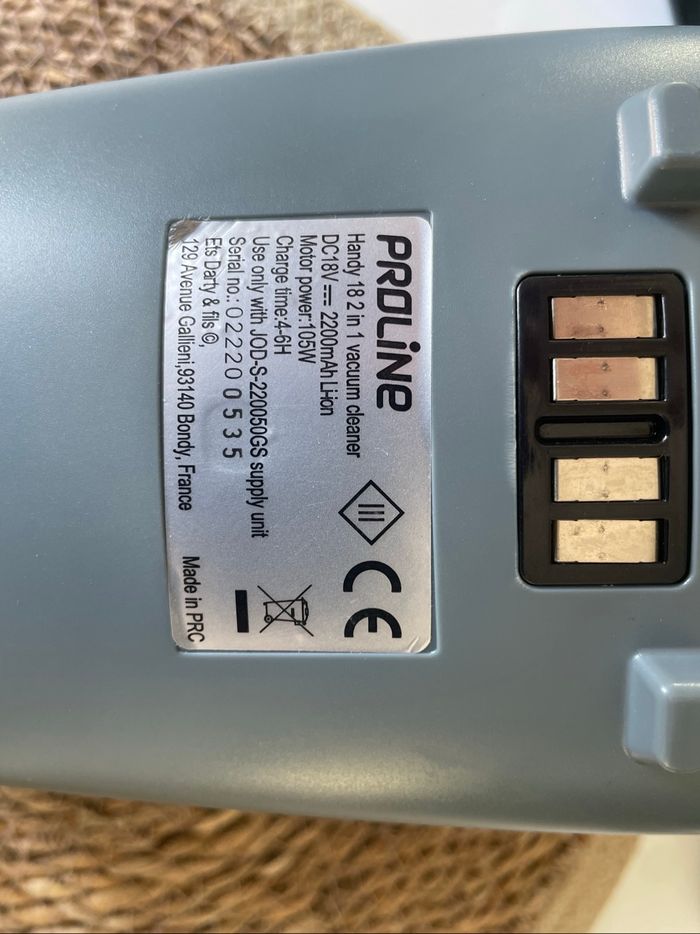 Aspirateur Proline lithium 18 v état neuf - photo numéro 5