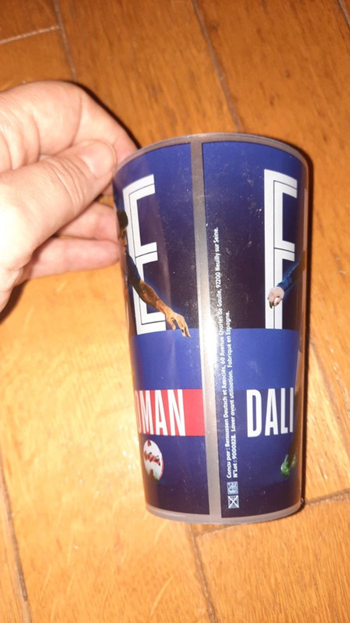 Verre intermarche football coman / dali - photo numéro 2