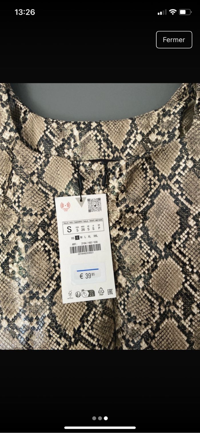 Robe Zara python - photo numéro 3