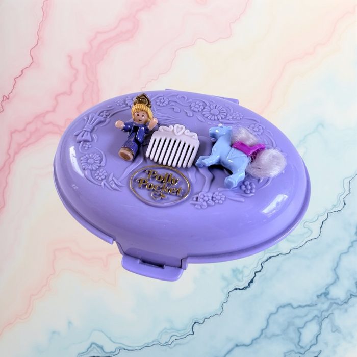 🦄 Polly Pocket Unicorn Meadow 1995 – Collection Pony Parade