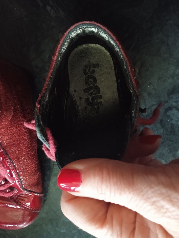 Chaussures rouge premier pas fille taille 22 mars bopy - photo numéro 9