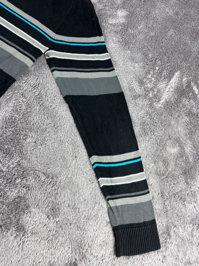 Pull à Rayures Puma Noir et Gris Taille M - photo numéro 16