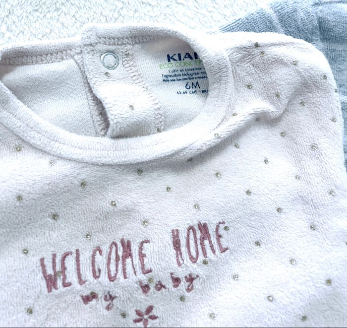 lots de 4 pyjama velours « Kiabi » T6 mois - photo numéro 2