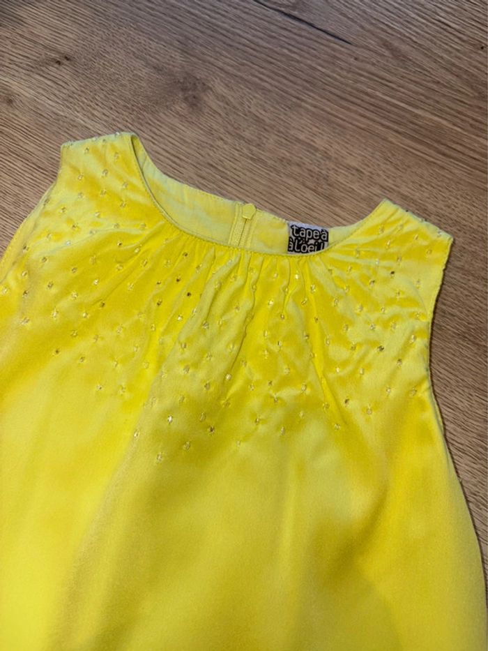 Robe fluide jaune tape à l’œil 3 ans - photo numéro 2