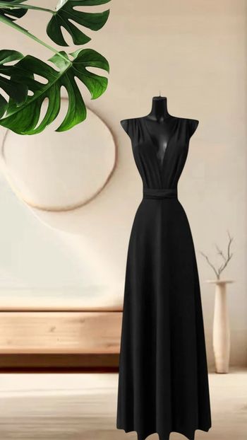 Robe noire estivale multi positions