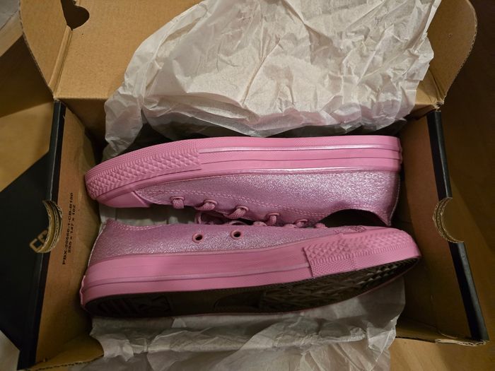 Belles Converse Rose Paillettes neuves - photo numéro 5