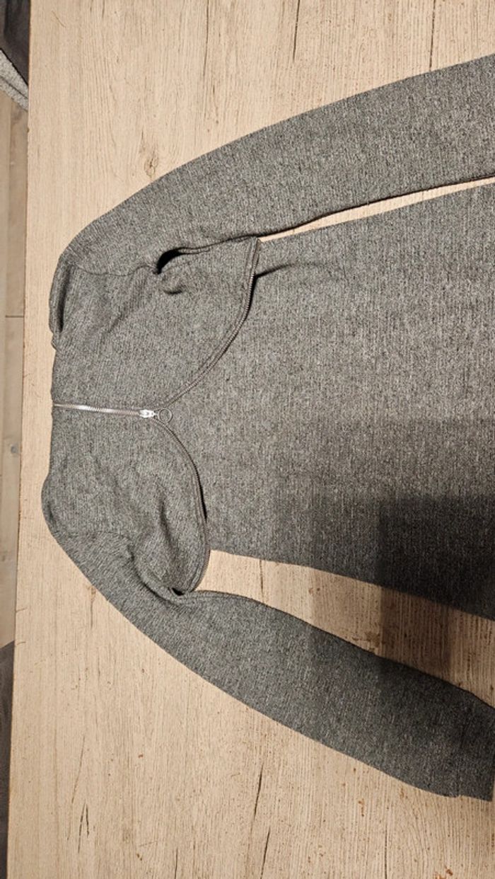 Robe courte évasée grise à manches longues, Benettol, 8/9 ans, nickel - photo numéro 9