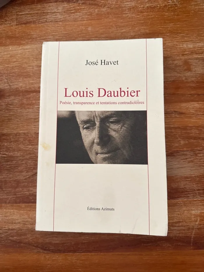 Livre Louis baubier poésie, transparence et tentation contradictoire