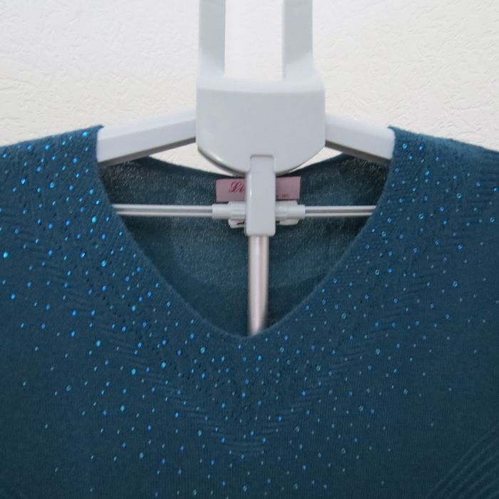 ✨ Pull élégant bleu canard – Linda Collection (Taille M/L) ✨ - photo numéro 7