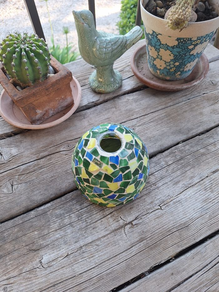 Abat jour platre et carreaux de céramique - photo numéro 8